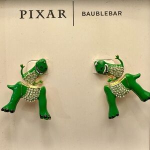 Baublebar X Pixar Disney Toy Story Rex‎ Dinosaur Earrings NEW